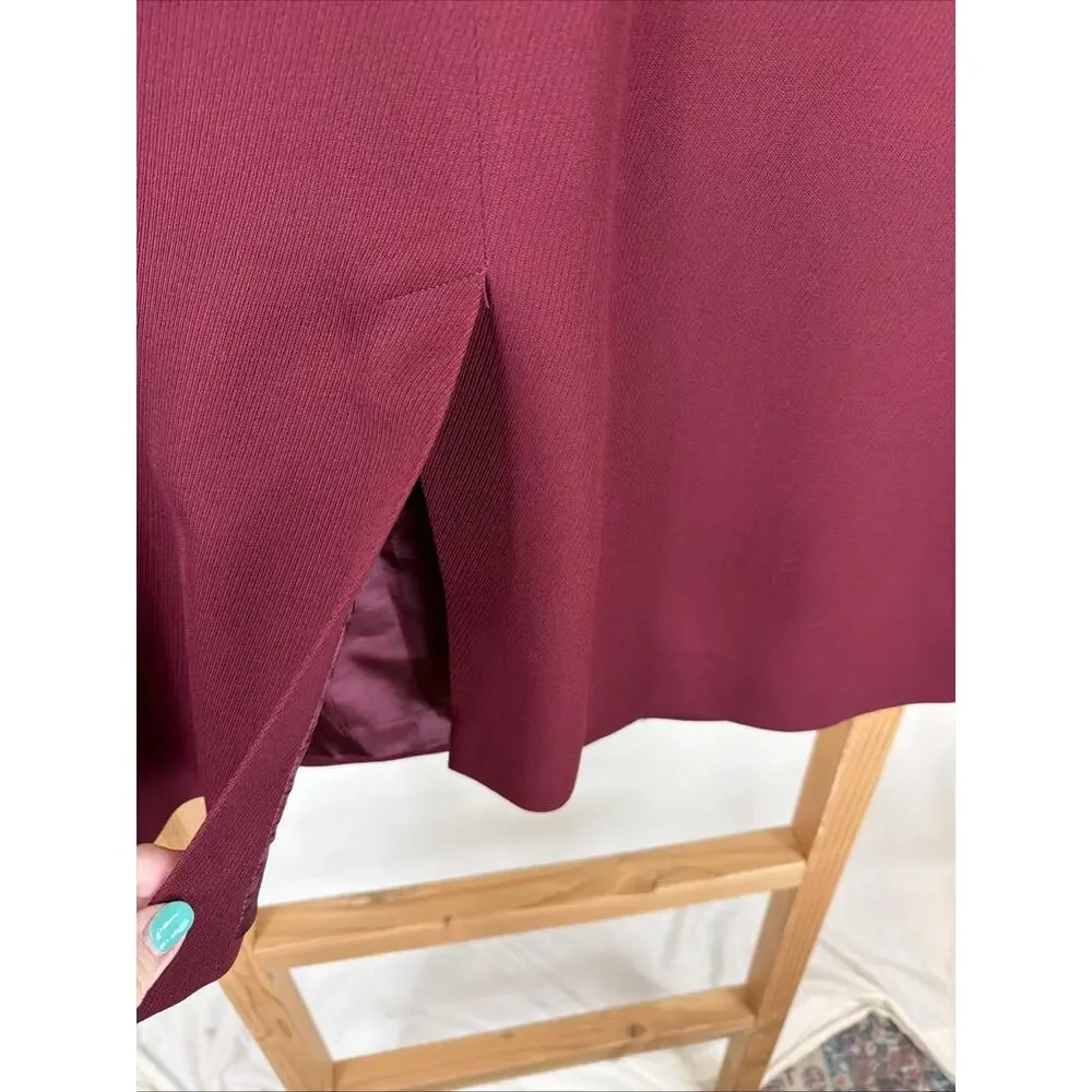 Vintage 90's Pendleton Burgundy Long Blazer #1259 Size 18W USA - Picture 4 of 6